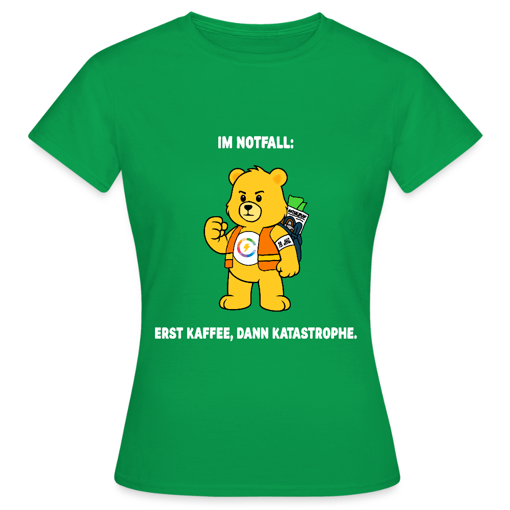 Paulchens Krisen-Shirt – „Erst Kaffee, dann Katastrophe.“ (Women’s Fit)