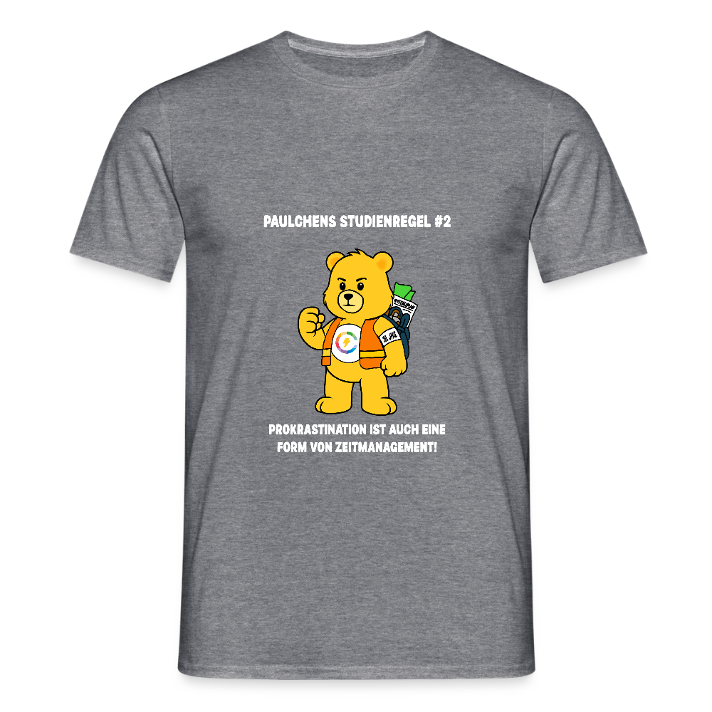 Männer T-Shirt - Paulchens Studienregel #2