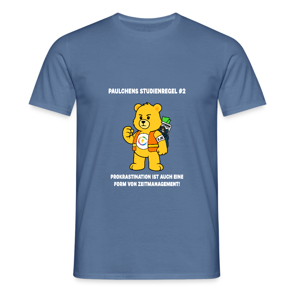 Männer T-Shirt - Paulchens Studienregel #2