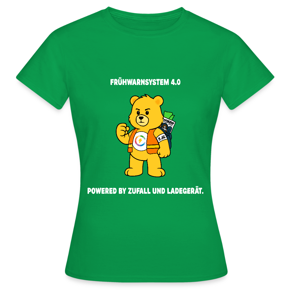 Paulchens Frühwarn-Shirt – „Frühwarnsystem 4.0 – powered by Zufall und Ladegerät.“ (Women’s Fit)